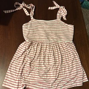 Isabel Maternity Red White Stripe Smocked Tank Top Size XL. Baby Doll style